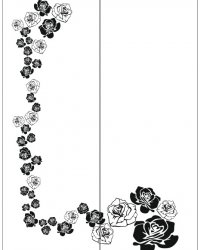 Пескоструйный рисунок Цветы 331